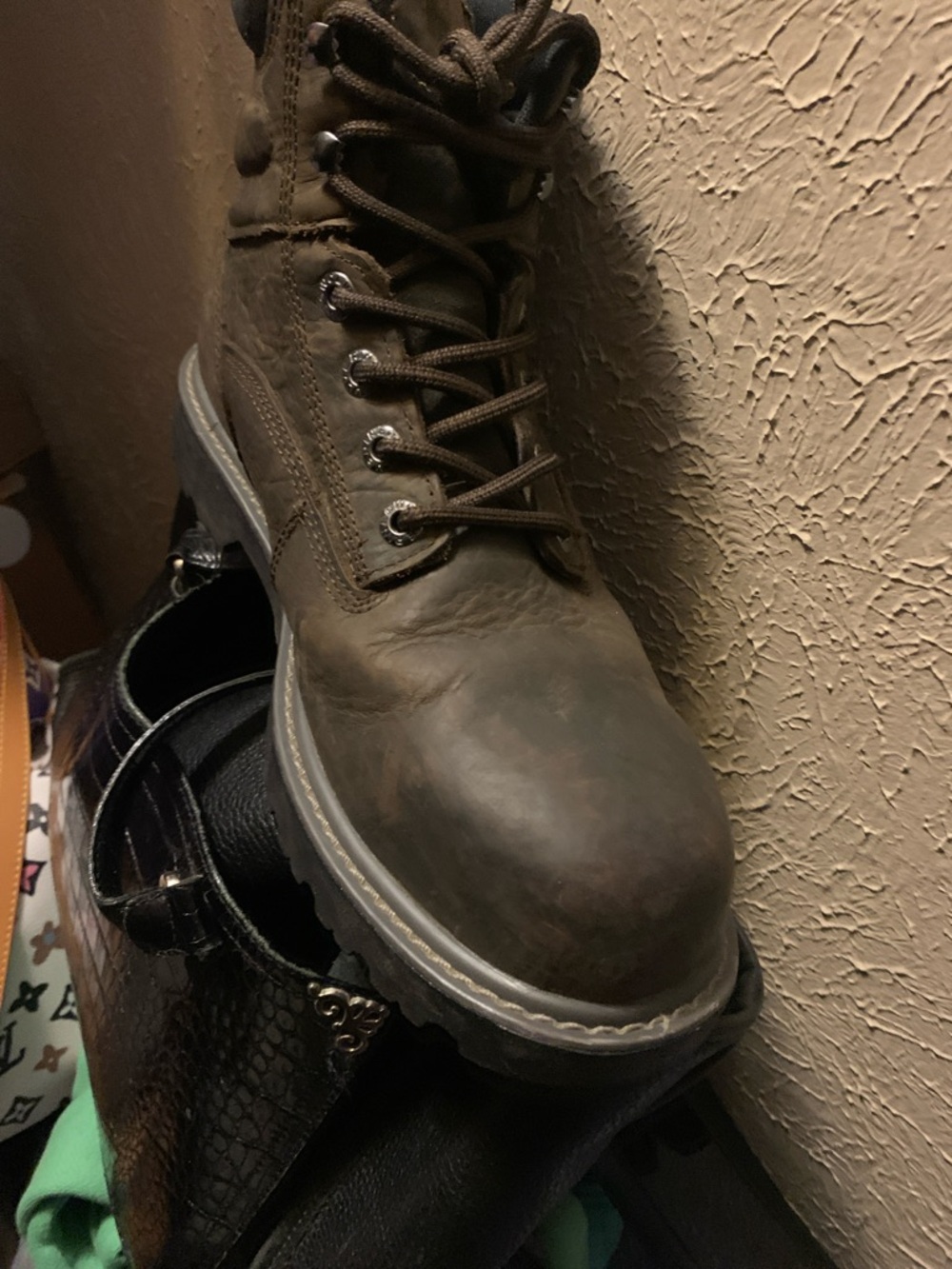 Wolverine Brown Leather Work Boots